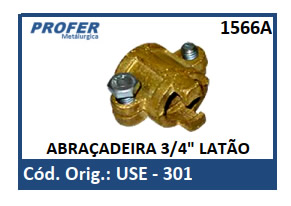 ABRAÇADEIRA 3/4 LATÃO