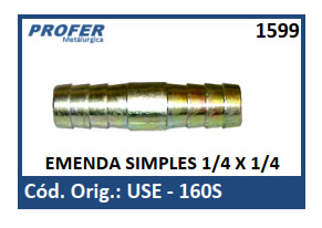 EMENDA SIMPLES 1/4 X 1/4