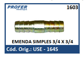 EMENDA SIMPLES 3/4 X 3/4