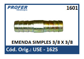 EMENDA SIMPLES 3/8 X 3/8