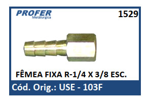 FÊMEA FIXA R-1/4 X 3/8 ESC