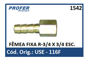 FÊMEA FIXA R-3/4 X 3/4 ESC