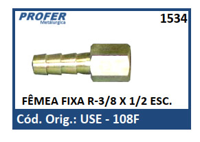 FÊMEA FIXA R-3/8 X 1/2 ESC