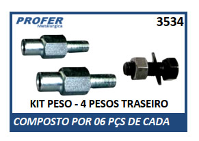 KIT PESO - 4 PESOS TRASEIRO