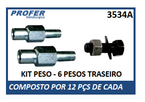 KIT PESO - 6 PESOS TRASEIRO