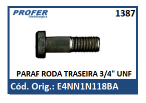 PARAF RODA TRASEIRA 3/4 UNF