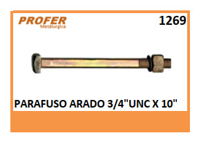 PARAFUSO ARADO 3/4 UNC X 10