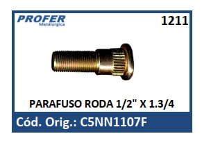 PARAFUSO RODA 1/2 X 1.3/4