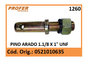 PINO ARADO 1.1/8 X 1 UNF