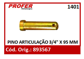 PINO ARTICULAÇÃO 3/4 X 95 MM