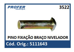 PINO FIXAÇÃO BRAÇO NIVELADOR