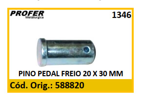PINO PEDAL FREIO 20 X 30 MM