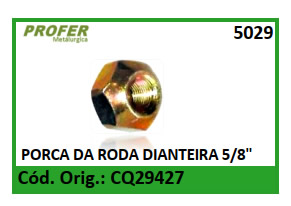 PORCA DA RODA DIANTEIRA 5/8