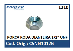 PORCA RODA DIANTEIRA 1/2 UNF