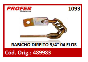 RABICHO DIREITO 3/4 04 ELOS